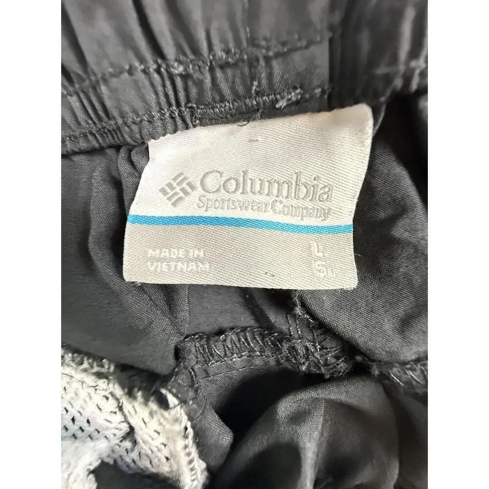 Columbia PFG Swim Trunks Mens Large Black Nylon Fishing Shorts Quick Dry Lined